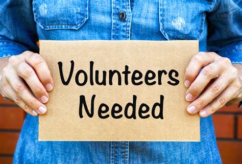 Volunteer Opportunities .